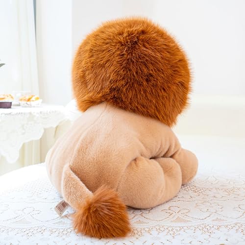 Image of Tickles Cute Lion Soft Stuffed Plush Animal Toy for Kids Boys & Girls Birthday Gift (Color: Brown Size: 30 cm)