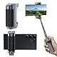 TELESIN Handygriff Halterung mit Bluetooth Fernbedienung | 3-in-1 Handy Handle Grip für Selfie Stick, Smartphone-Aufnahmegriff & Tischständer | Kompatibel mit iPhone/Android (Ausziehbar 30cm)