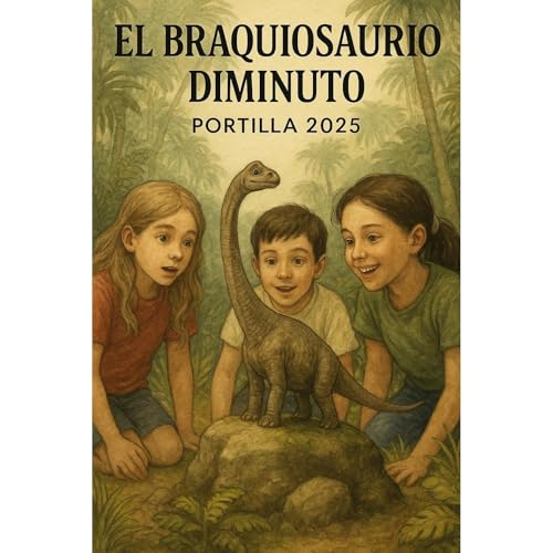El Misterio del Braquiosaurio Diminuto Audiolibro Por Pedro Camacho arte de portada