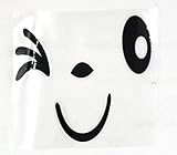 ZXUY Cute Smile Face 3D Decal Sticker for Auto Car Side Mirror L+R Rearview