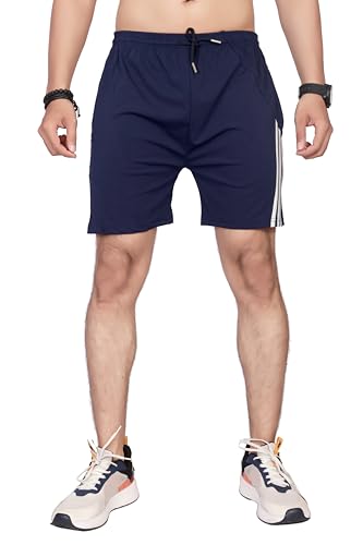 Image of JIM & JAGO Men's Workout Shorts with Zipper Pockets, Light Grey