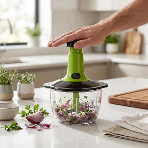 Picador Manual de Alimentos Pssopp 1.5L Prensa a Mano miniatura 2