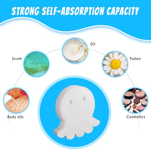 Darryy 40 Stück ölabsorbierender Schwamm Pool, Pool Schwamm Absorber, ölabsorbierender Schwamm für Pool, Spa und Schwimmbad, Pool Schwamm Absorber – Bild 4