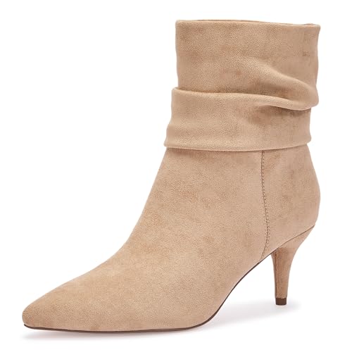 CosyFever Slouch Ankle Boots for Women, Pointed...