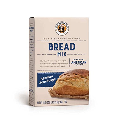 King Arthur Flour Alaskan Sourdough Bread Mix 19.25 OZ (546g), Bread Mix for Bread Machines or Oven Baked Bread.