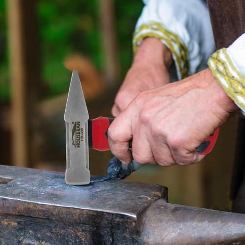 Image of Small Sheet Metal Hammer Stubby Mini Rock Hammer | Short Engineer Hammer, Construction, Drilling, Masonry Chipping, Metal Working, Brick Hammer Mallet for Women Home Repairs