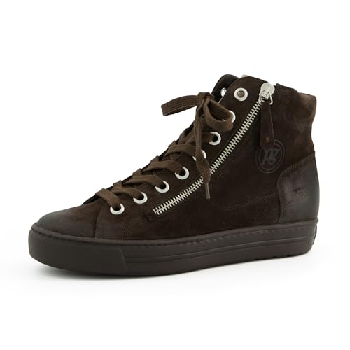 Baskets pour femme Paul Green anti fatigue en daim marron souple