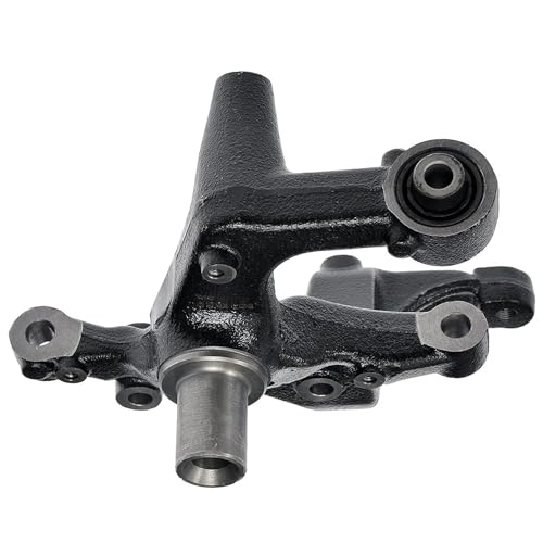 Image of Detroit Axle - Rear Left Steering Knuckle for Volkswagen 2005-2014 Jetta, 2010-2013 Golf, for 2009-2013 Audi A3, Driver Side Steering Knuckle Assembly 2011 2012 Replacement