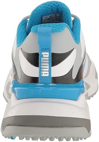 PUMA GOLF Men's Gs-Fast Golf Shoe, Puma White/Quarry/Ocean Dive, 11 | Image 2