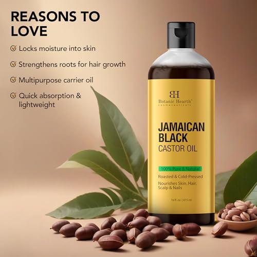 image for Botanic Hearth Jamaican Black Castor Oil (16 fl oz) | Roasted & Cold-P