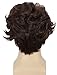 yuehong Mens Short Brown Curly Wig Fashion Party Cosplay Costume Wigs Heat Resistant Synthetic Fibers Fluffy Durable Breathable Hair
