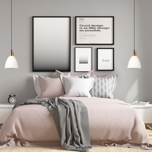 Luz colgante de vidrio moderna E27 para dormitorio minimalista pack de 2 6