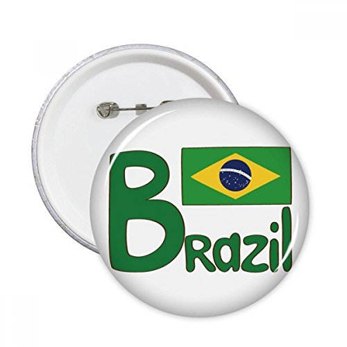 Badge Brésil vert : petit cadeau souvenir thématique