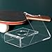 INOOMP Pong and Table Tennis Display Stand 2pcs Acrylic Table Tennis Paddle Display Rack Table Tennis Bat Holder Space-Saving Racket Base for Home Office