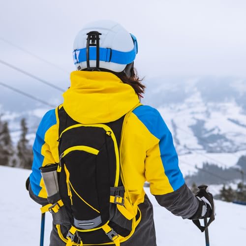 Copkim 2 Pcs Ski Helmet Goggle Belt Clip Ski Helmets Goggles Clip Replacement with Double-sided Tape Fixed Buckle for Goggle Snowboard Retention Winter Sports Activities - Thumbnail 5
