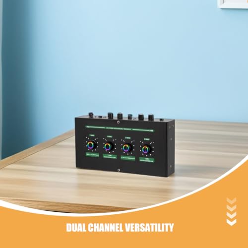 Table de mixage portable double entrée Cabilock avec câbles et bouton Mute - 3