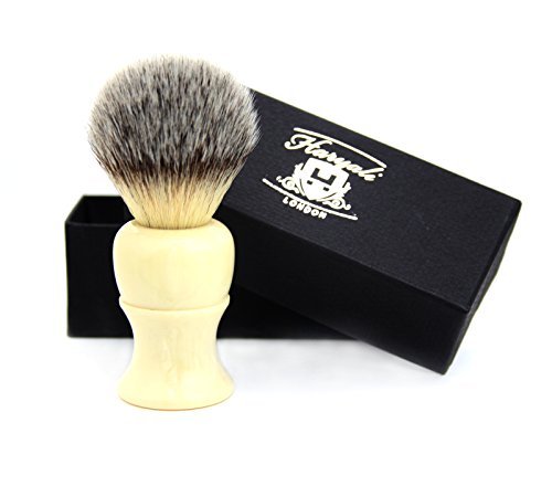 Badger Hair Shaving Brush in Ivory Colour Base for Perfect Shave.