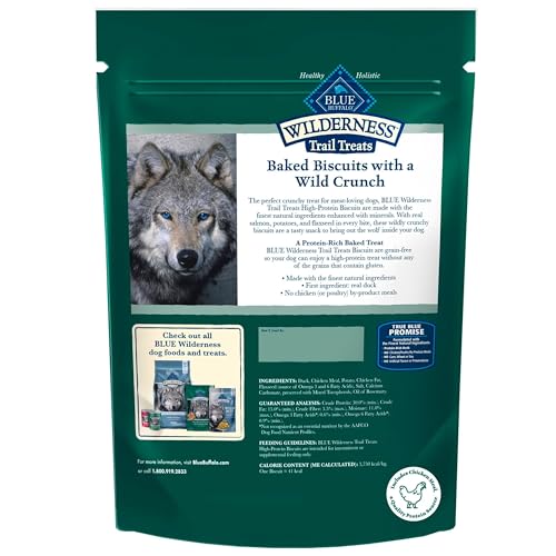Blue Buffalo Wilderness Trail Treats Duck Crunchy Dog Biscuits, 10 oz - image 2