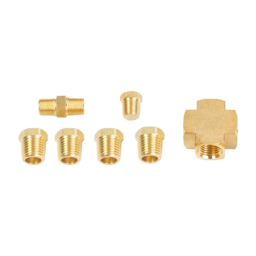 Distributore adattatore per auto per sensore pressione olio e temperatura olio 1/8 pollici-27 NPT 1/4 pollici-18 NPT