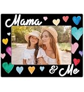 8" x 6" Mother's Day Picture Frame - Mama & Me - Gifts for Mom from Daughter Son, Best Photo Fram...