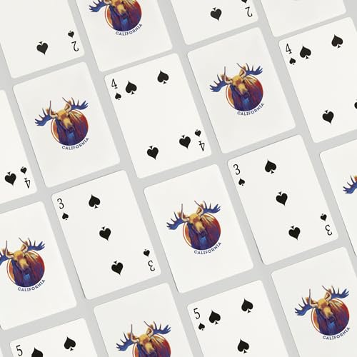 Baraja de Póker California Vivid Moose 52 cartas miniatura 4