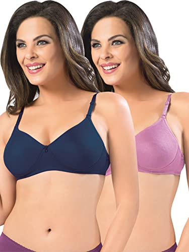 Image of SONARI Women's Non-Padded T-Shirt Bra | Wire-Free, Medium Coverage, Comfortable Polyester-Cotton Blend Fabric | Adjustable Straps, Ideal for Sports Catwalk