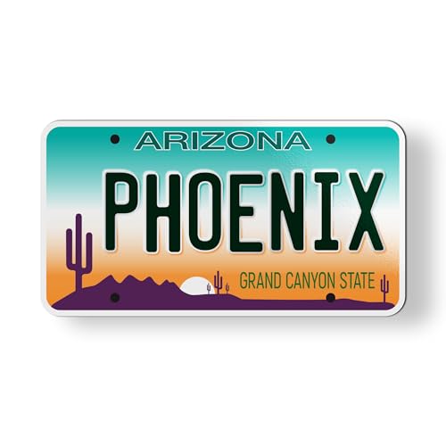 Imán estilo placa Arizona para coche 3.5 pulgadas miniatura 1