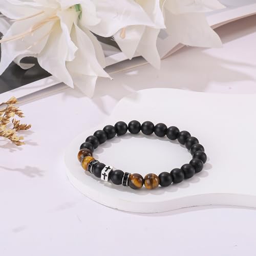 Pulsera cruz para hombres miniatura 5