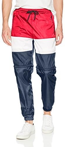 Southpole Men's Colorblock Athletic Wind Pants