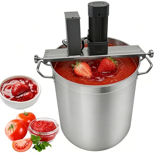 Olla mezcladora de procesamiento de alimentos de alta eficiencia, máquina de cocción anti-quemaduras con velocidad ajustable, for sopa caliente, salsa de chile, varios condimentos