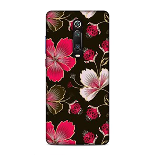 Image of Printed Mobile Back Hard Case Cover for Xiaomi Redmi K20 / K20 Pro | Flowers, Floral, Pink Flowers, Leaves-2198