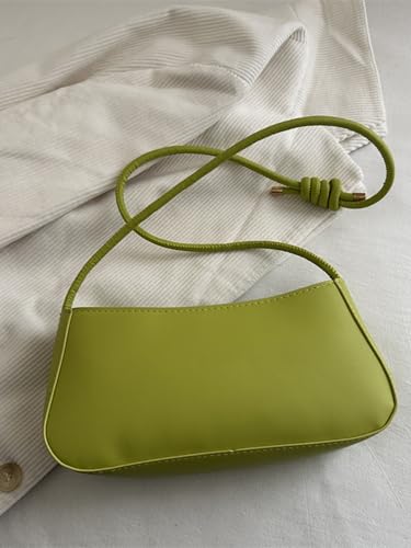 Women's Buckle Zipper Shoulder Crossbody Bags Knot Strap Underarm Bag Purse2