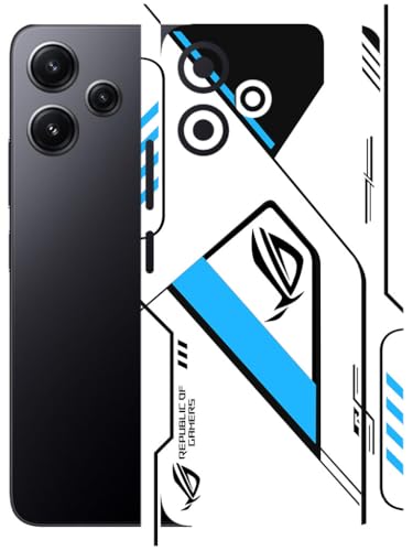 Image of AtOdds - Full Body Back Screen Guard Protector Film - Lamination Wrap Skin Sticker Compatible with Poco M6 PRO (5G) | Scratchproof Matte Finish (RogBlue)