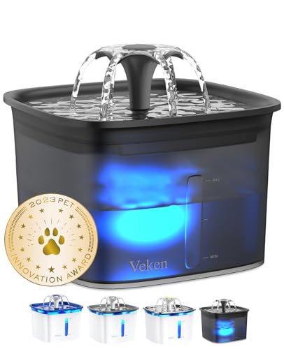 Veken Innovation Award Winner 95oz/2.8L Cat Water Fountain
