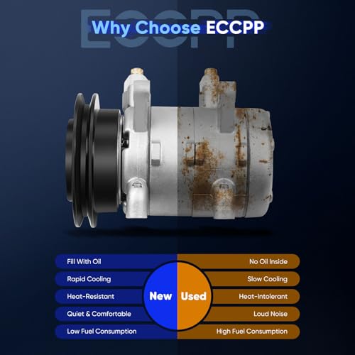 Image of ECCPP AC Compressor Fit for Nissan Frontier Xterra 2.4L 1998-2004 | Fast Cooling A /C Compressor with Clutch
