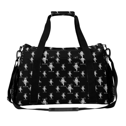 Funny Golf Travel Duffle Bags Foldable Gym Bag Weekender Overnight Bags Carry On Beach Handbag