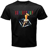 100% Cotton super soft Supertramp *The Very Best *Crime of The Century Mens Black T-Shirt Medium