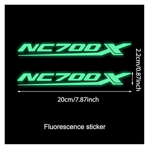 Autocollant réfléchissant fluorescent NC700X moto 700X or - 4