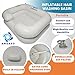 AMDASO Portable Hair Washing Station, Locs Detox Tub, Portable Shampoo Bowl, Inflatable Wash basin, Hair washing basin for bedridden, Dreadlock accessories, Inflatable Shampoo Basin