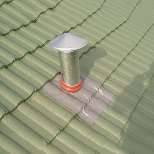 Protector de chimenea de 160 mm contra filtraciones de agua y aves 5