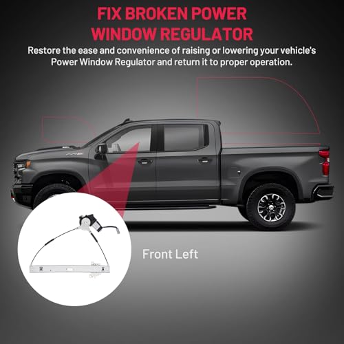 Image of BDFHYK 751-296 Power Window Regulator with Motor Front Left, Compatible with 2008-2012 Ford Escape, Compatible with 2008-2011 Mazda Tribute, Compatible with 2008-2011 Mercury Mariner