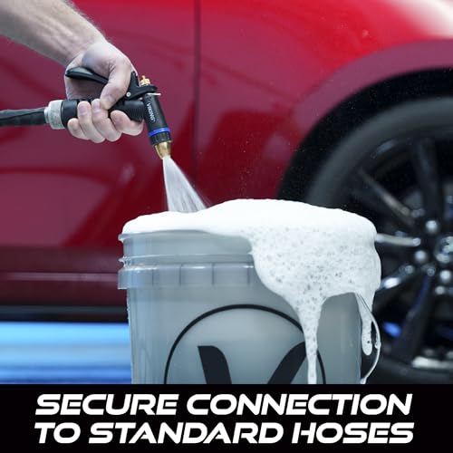 VIKING Hose Nozzle, Garden Hose Nozzle, Adjustable and Heavy Duty for Washing Car, Watering Plants, Washing Pets, and Home Use