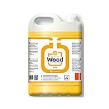  Limpiasuelos de Madera- Fregasuelos Jabonoso 5 Litros, Olor Cítrico- Limpiador Wood diseñado para superficies de madera-corcho, Respeta el brillo natural de la madera