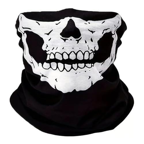 Soochat Halloween Skull Skeleton Mask Day Of The Dead Skull Bandana Mask for Cosplay Masquerade Costume Party