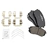TRQ Front Brake Pad & Rotor Kit Brake Pads Brake Rotor Ceramic Compatible with 2019-2021 Hyundai Kona Electric 2015-2019 Sonata 2016-2019 Kia Optima #3