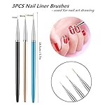 FULINJOY 5PCS Dotting Pens with 3 PCS Nail Painting Brushes, Nail Art Design Tools - Image 4