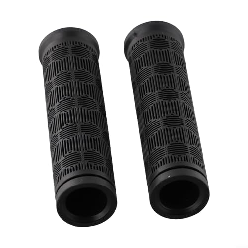 Puños de goma de alto rendimiento para manillar de bicicleta, diseño trenzado, juego de 2 piezas, se adapta a 22 2 mm de diámetro (115 mm + 115 mm)
