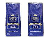 Grande Italia Espresso; Small Batch Artisan Roasted: Bar, Crema e Gusto, Whole Bean (2LB Bag, Pack of 2)