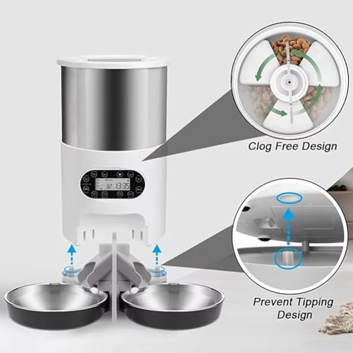Distributeur automatique de nourriture chat 3L gamelle croquettes aliments secs