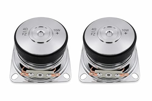 Image of WRENS 2 Inch 10W Woofer Speaker 4 Ohm Mini Bass Driver High Sound for Bluetooth Home Car Audio System - Pack of - 2